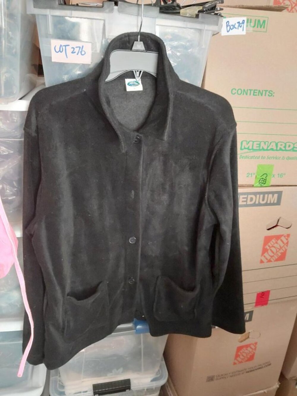 Vintage Sierra Fleece Jacket Black Size L